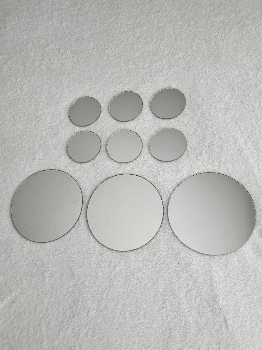 7-piece round wall mirror set